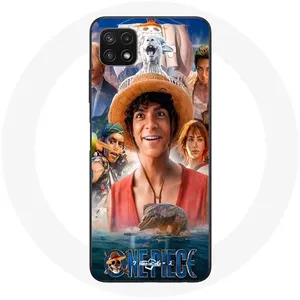 MANIACASE Coque pour Samsung Galaxy A22 5G One Piece Luffy Affiche Personnages A... pas cher