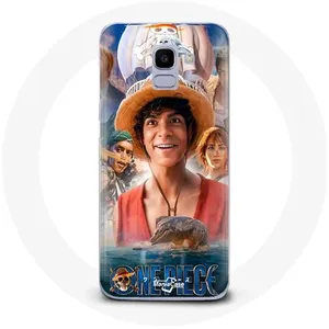 Coque pour Samsung Galaxy J6 2018 One Piece Luffy Affiche Personnages Art Saison 1 Maniacase pas cher