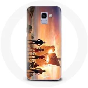 MANIACASE Coque pour Samsung Galaxy J6 2018 One Piece Affiche Equipages Saison 1... pas cher