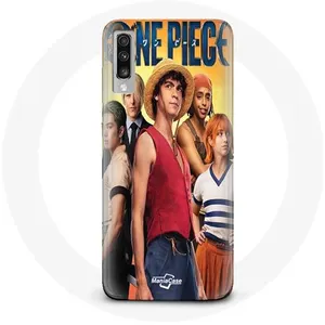 Coque pour Samsung Galaxy A70 Anime One Piece Luffy Affiche Personnages Art Saison 1 Maniacase pas cher