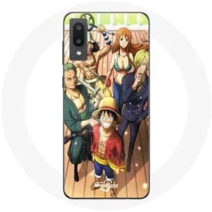 Coque pour Samsung Galaxy A02 One Piece Luffy Affiche Equipages Manga Anime Maniacase pas cher