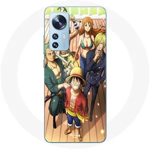 Coque pour Xiaomi 12X One Piece Luffy Affiche Equipages Manga Anime Maniacase pas cher