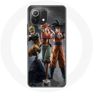 Coque pour Xiaomi Mi 11 Lite Sangoku naruto Luffy one piece Dragon Ball z 3D Anime manga Maniacase pas cher