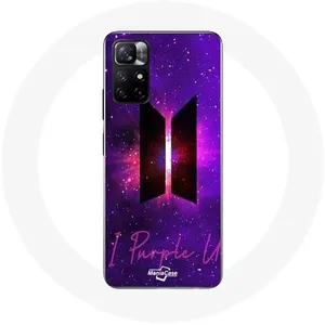 Coque pour Xiaomi Redmi Note 11s 5G Bangtan Sonyeondan Logo BTS Concept Violet Maniacase