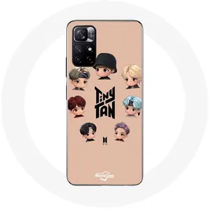 Coque pour Xiaomi Redmi Note 11s 5G BTS TinyTAN Animation Affiche RM Jin Suga J-Hope Jimin V Et Jungkook Maniacase