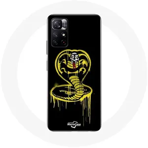 MANIACASE Coque pour Xiaomi Redmi Note 11s 5G Cobra Kai Logo Jaune Fond Noir Aff... pas cher