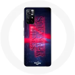 MANIACASE Coque pour Xiaomi Redmi Note 11s 5G Stranger Things Logo Transparent S... pas cher
