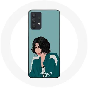 Coque pour Samsung Galaxy A32 5G Squid Game Kang Sae Byeok Visage Maniacase pas cher