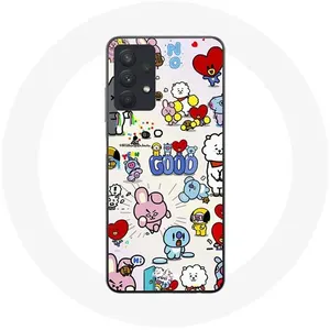 Coque pour Samsung Galaxy A32 5G BTS Bangtan Sonyeondan BT21 Van Tata Chimmy Cooky Rj Koya Mang Et Shooky Maniacase pas cher