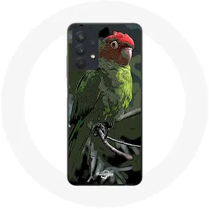 Coque pour Samsung Galaxy A32 5G Pionus Perroquet Rouge Vert Maniacase pas cher