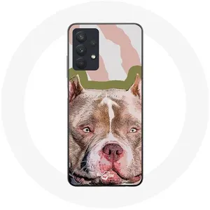 Coque pour Samsung Galaxy A32 5G Chien de Pitbull marron Maniacase pas cher