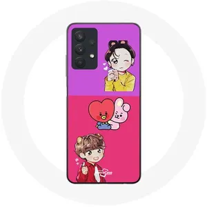 Coque pour Samsung Galaxy A32 5G BTS BT21 Cooky Et Tata Bangtan V Et Jungkook Fanart Maniacase pas cher