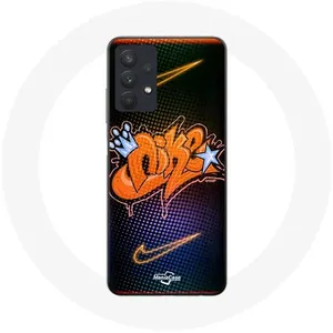 Coque pour samsung galaxy A32 5G Nike Logo Just do it Orange Maniacase pas cher
