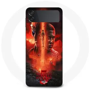 MANIACASE Coque Samsung Galaxy Z Flip3 stranger things saison 5 affiche series pas cher