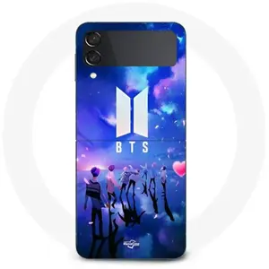 MANIACASE Coque Samsung Galaxy Z Flip3 BTS groupe symbol army pas cher