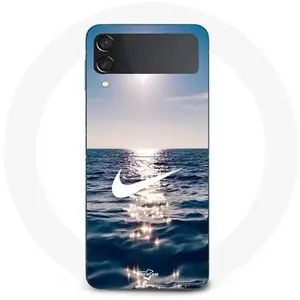 Comparateur de prix : Coque Samsung Galaxy Z Flip3 nike logo blanc mer solei