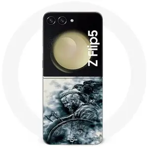 Comparateur de prix : Coque Samsung Galaxy Z Flip5 vikings ragnar lothbrok bouclier corbeau