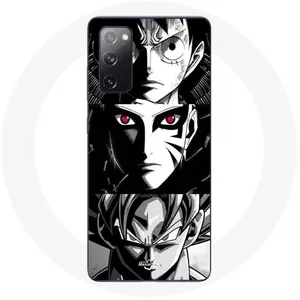 Coque - Maniacase - Samsung Galaxy S20 FE - Noir et blanc - Anime manga - Souple pas cher