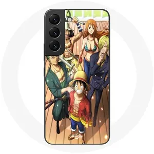 Coque pour Samsung Galaxy S22 One Piece Luffy Affiche Equipages Manga Anime Maniacase
