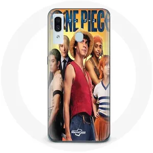 Coque pour Samsung Galaxy A30 Anime One Piece Luffy Affiche Personnages Art Saison 1 Maniacase pas cher