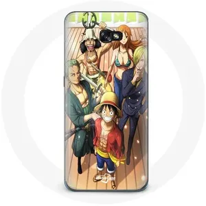 MANIACASE Coque pour Samsung Galaxy A3 2017 One Piece Luffy Affiche Equipages Ma... pas cher