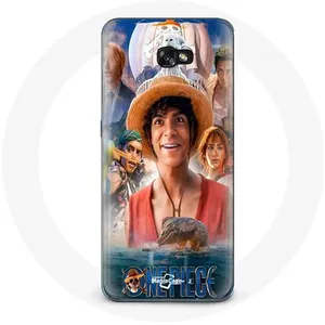 MANIACASE Coque pour Samsung Galaxy A3 2017 One Piece Luffy Affiche Personnages ... pas cher