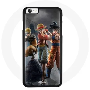 Coque pour Iphone 6 Sangoku naruto Luffy one piece Dragon Ball z 3D Anime manga Maniacase pas cher
