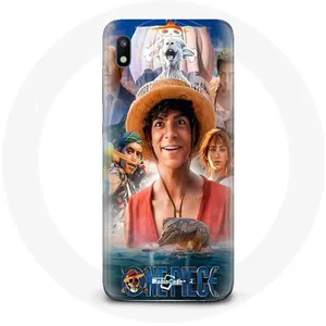 Coque pour Samsung Galaxy A10 One Piece Luffy Affiche Personnages Art Saison 1 Maniacase pas cher