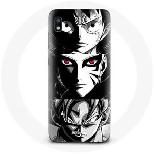 Coque - Maniacase - Galaxy A10 - Noir et blanc - Anime manga - Souple pas cher