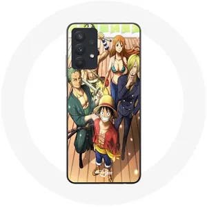 Coque pour Samsung Galaxy A32 5G One Piece Luffy Affiche Equipages Manga Anime Maniacase pas cher