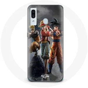 Coque pour Samsung Galaxy A30 Sangoku naruto Luffy one piece Dragon Ball z 3D Anime manga Maniacase pas cher