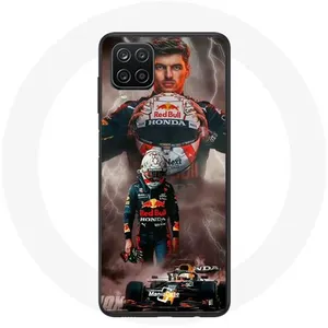 MANIACASE Coque pour Samsung Galaxy A12 Formule 1 Max Verstappen Casque F1 Mania... pas cher
