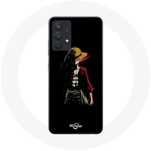 MANIACASE Coque pour Samsung Galaxy A13 4G One Piece Manga Anime Luffy Fond Noir... pas cher