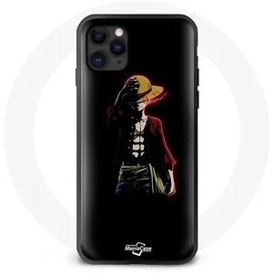 Coque pour Iphone 12 Pro Max One Piece Manga Anime Luffy Fond Noir Maniacase pas cher