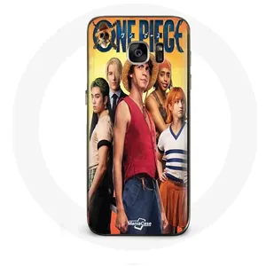 Coque pour Samsung Galaxy S6 Edge Anime One Piece Luffy Affiche Personnages Art Saison 1 Maniacase pas cher