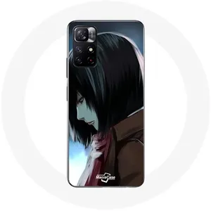 Coque pour Xiaomi Redmi Note 11s 5G Manga Mikasa Ackerman Attaque des Titans Teaser Maniacase pas cher