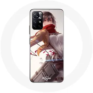 Coque pour Xiaomi Redmi Note 11s 5G Mikasa Ackerman Attaque des Titans Anime Maniacase pas cher