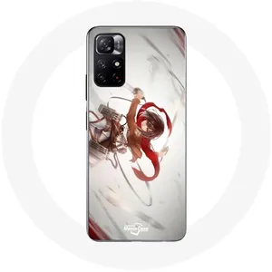 Coque pour Xiaomi Redmi Note 11s 5G Mikasa Ackerman Attaque des Titans Manga Maniacase pas cher