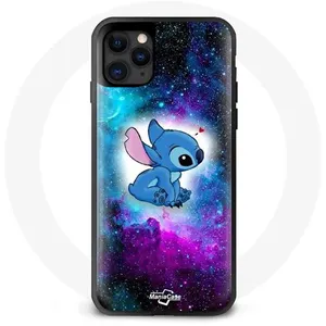 Coque pour Iphone 11 Stitch Ohana Citation Espace Coloré Maniacase pas cher