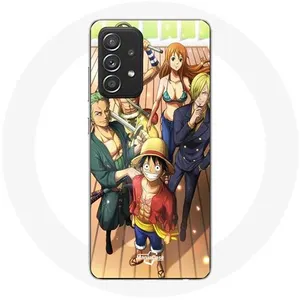 Coque pour Samsung Galaxy A33 5G One Piece Luffy Affiche Equipages Manga Anime Maniacase pas cher