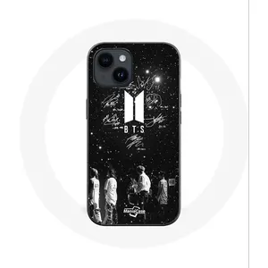 Coque pour Iphone 14 BTS Signature Members Rm Jin Jimin V Suga Jungkook J-hope Maniacase pas cher