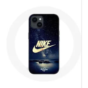 Coque pour Iphone 14 Nike Logo Doré Nuit Étoilée Maniacase pas cher