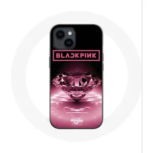 Coque - Maniacase - Iphone 14 - Noir - Logo Rose - Kpop - Souple