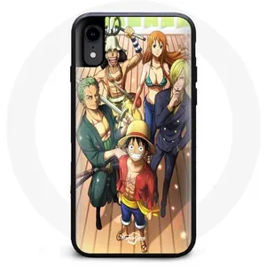 Coque pour Iphone XR One Piece Luffy Affiche Equipages Manga Anime Maniacase pas cher