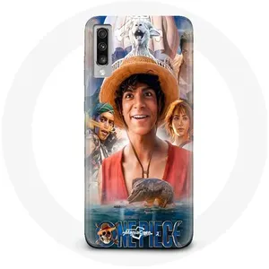 Coque pour Samsung Galaxy A70 One Piece Luffy Affiche Personnages Art Saison 1 Maniacase pas cher