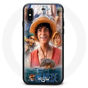 MANIACASE Coque - One Piece - Iphone XS Max - Rigide - Blanc - Art Saison 1 pas cher