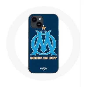 Coque - Maniacase - Iphone 14 Plus - OM logo bleu - Silicone - Souple pas cher