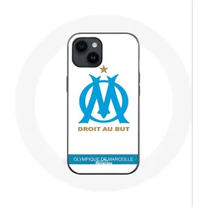 Coque pour Iphone 14 Plus Olympique de Marseille Logo Fond Blanc Maniacase pas cher