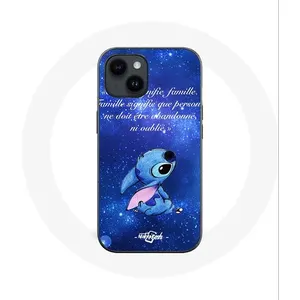 Coque pour Iphone 14 Stitch Ohana Citation Maniacase pas cher