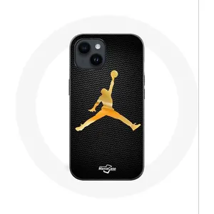 Coque pour Iphone 14 Air michael jordan logo jaune Maniacase pas cher